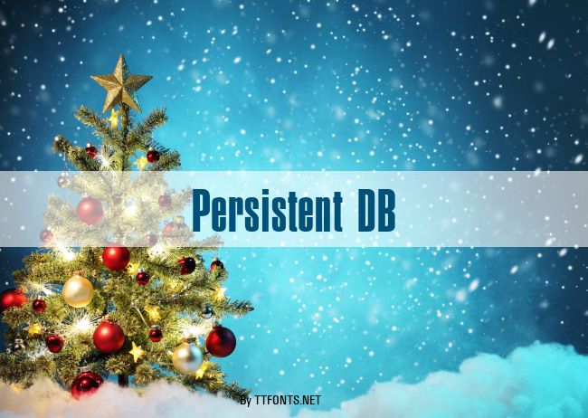Persistent DB example